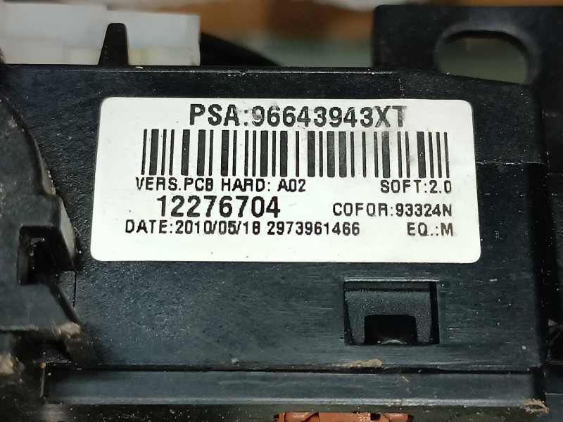 Recambio de mando luces para peugeot 308 sport referencia OEM IAM 96643943XT COM2005 DELPHI