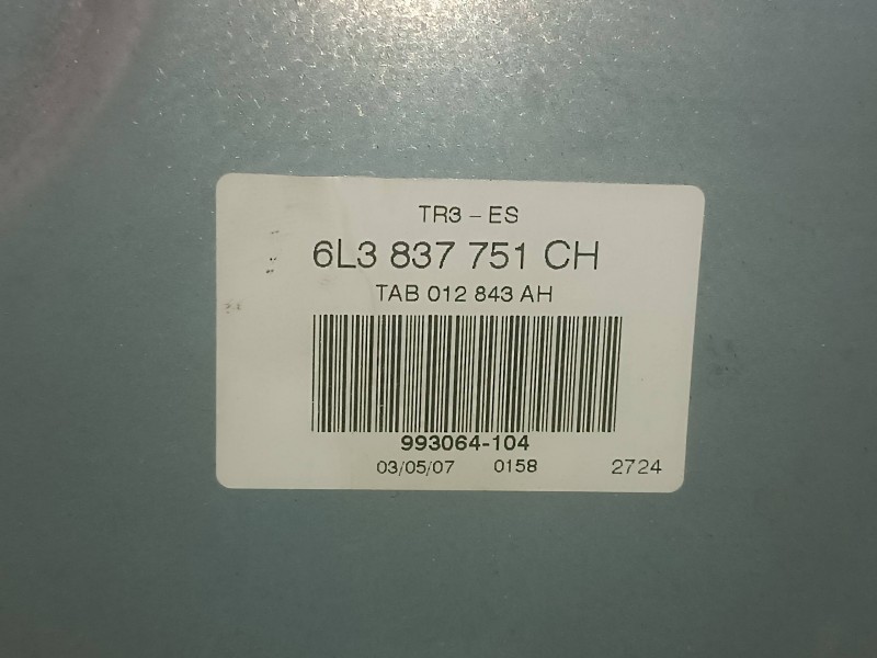 Recambio de elevalunas delantero izquierdo para seat ibiza (6l1) hit referencia OEM IAM 6L3837755D 6L3837751CH ELECTRICO