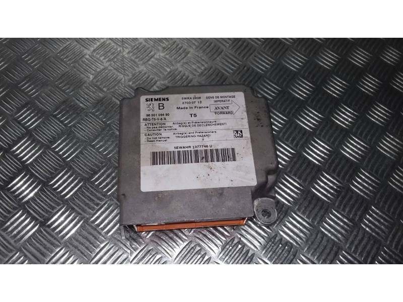 Recambio de centralita airbag para peugeot 307 (s1) xr referencia OEM IAM 9650109480 27030712 SIEMENS