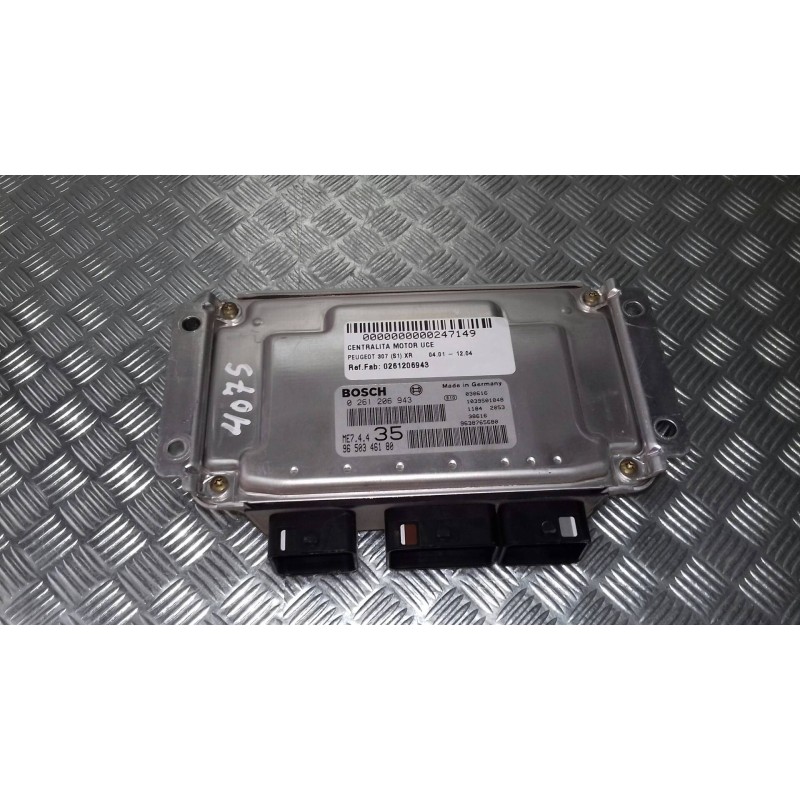 Recambio de centralita motor uce para peugeot 307 (s1) xr referencia OEM IAM 0261206943 9650346180 BOSCH