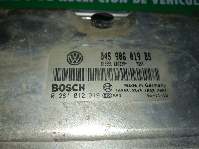 Recambio de centralita motor uce para seat ibiza (6l1) cool referencia OEM IAM 045906019BS 0281012319 KIT - BOSCH