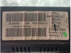 Recambio de mando climatizador para peugeot 307 (s1) xr referencia OEM IAM 96430991XT 21667390 BEHR 2