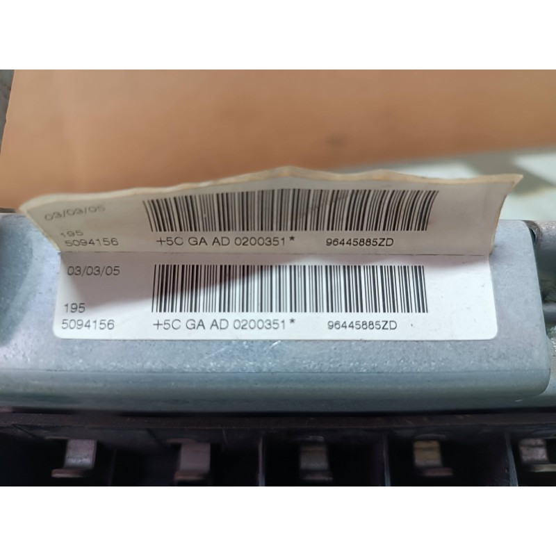 Recambio de airbag delantero izquierdo para peugeot 407 st confort referencia OEM IAM 96445885ZD  CONECTOR 2 PINES