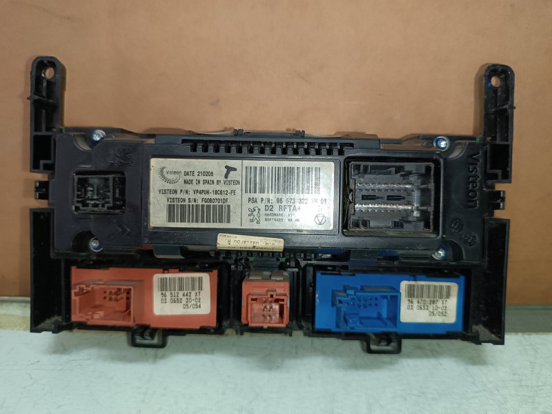 Recambio de mando climatizador para peugeot 407 st confort referencia OEM IAM 96573322YW  VISTEON