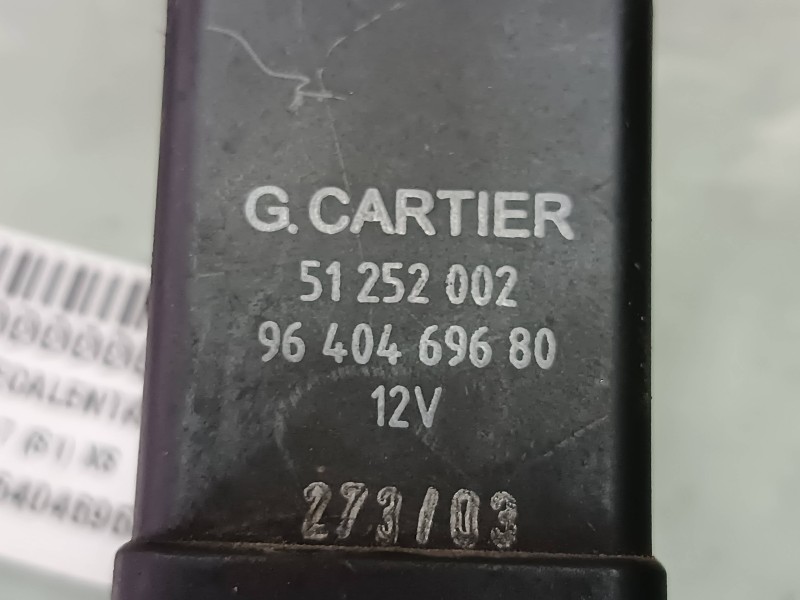 Recambio de caja precalentamiento para peugeot 307 (s1) xs referencia OEM IAM 9640469680 51252002 G.CARTIER