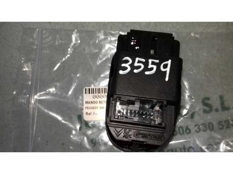 Recambio de mando retrovisor para peugeot 206 berlina xt referencia OEM IAM   REGULADOR RETROVISOR