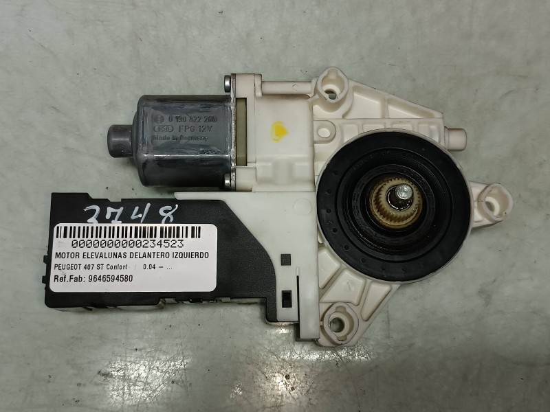 Recambio de motor elevalunas delantero izquierdo para peugeot 407 st confort referencia OEM IAM 9646594580 1137328125 0130822200