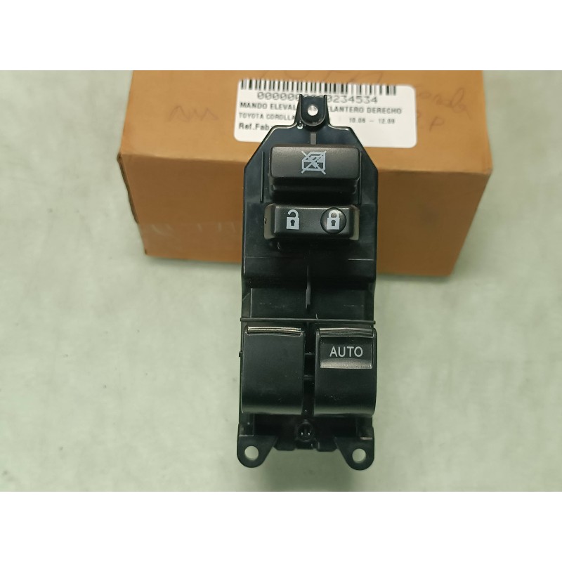 Recambio de mando elevalunas delantero derecho para toyota corolla (e15) luna referencia OEM IAM   CONDUCCION INGLESA