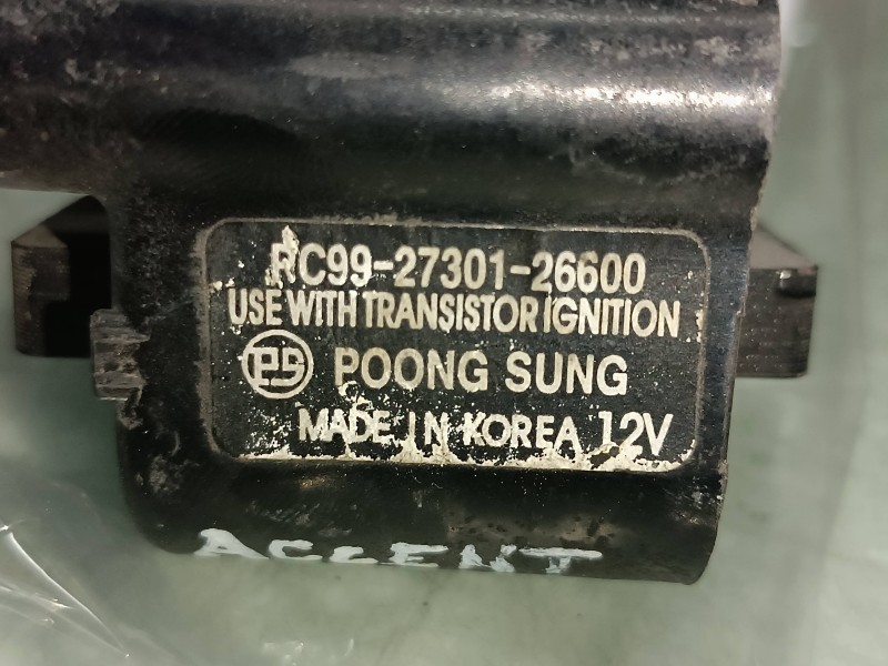 Recambio de bobina encendido para hyundai accent (lc) gls referencia OEM IAM PC992730126600  CONECTOR 2 PINES