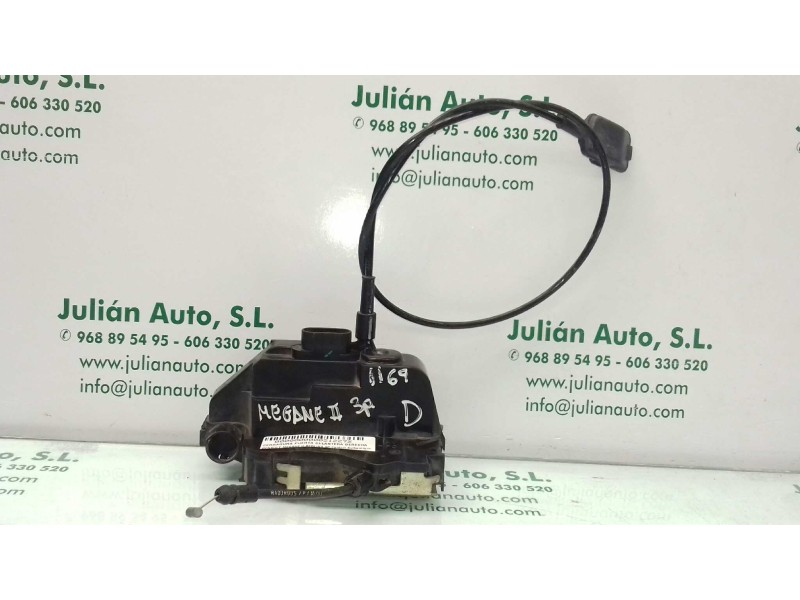 Recambio de cerradura puerta delantera derecha para renault megane ii berlina 3p confort authentique referencia OEM IAM   4 PINE