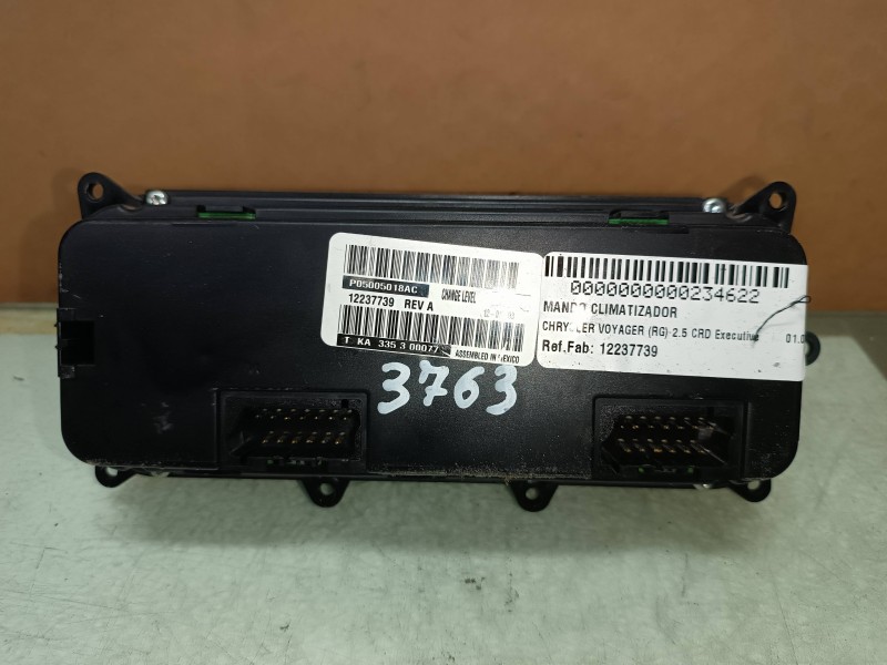 Recambio de mando climatizador para chrysler voyager (rg) 2.5 crd executive referencia OEM IAM 12237739 335300077 