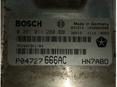 Recambio de centralita motor uce para chrysler voyager (rg) 2.5 crd executive referencia OEM IAM 0281011280 P04727666AC BOSCH 2