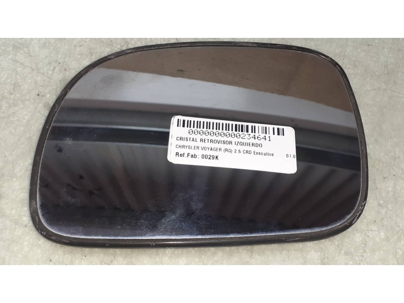 Recambio de cristal retrovisor izquierdo para chrysler voyager (rg) 2.5 crd executive referencia OEM IAM 0029K  ELECTRICO
