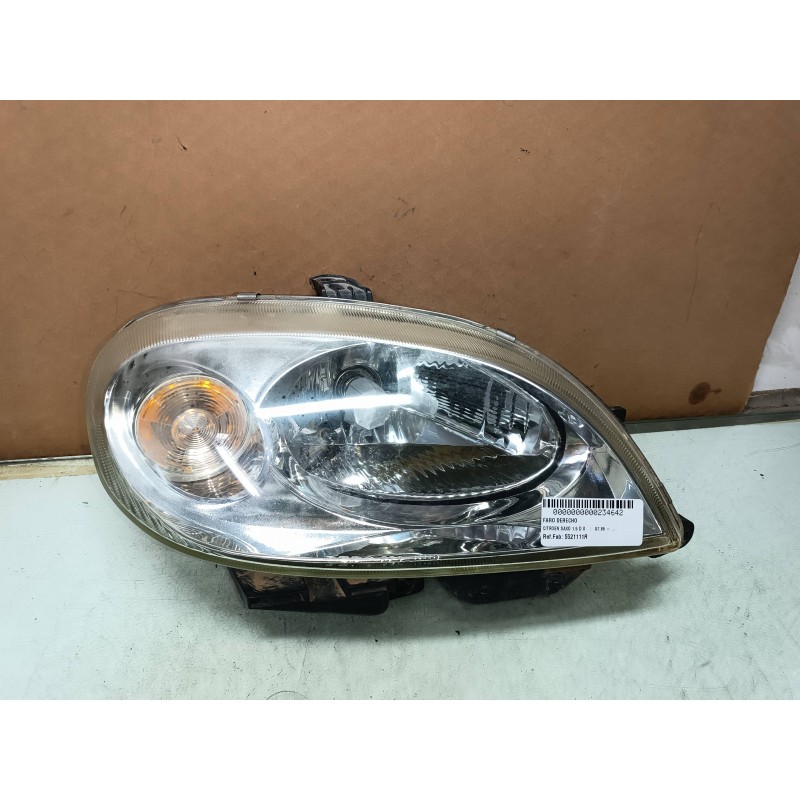 Recambio de faro derecho para citroen saxo 1.5 d x referencia OEM IAM 5521111R  DEPO