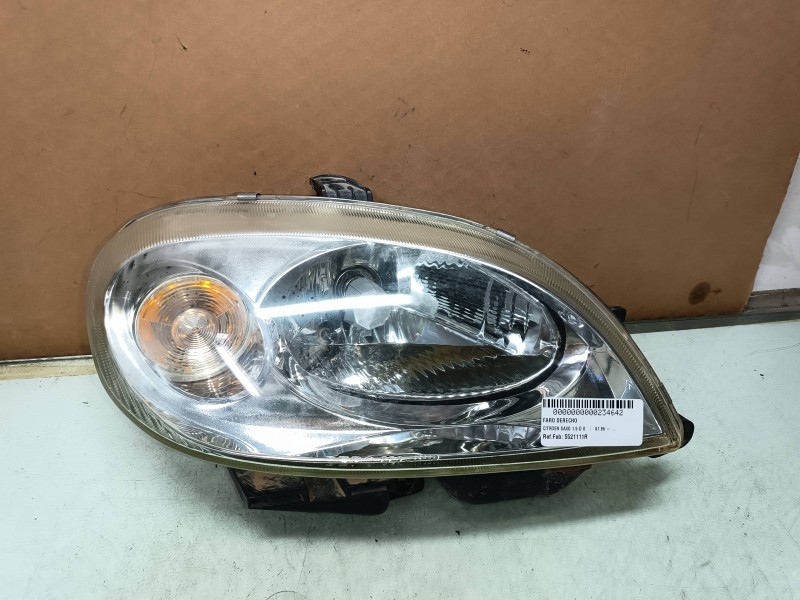 Recambio de faro derecho para citroen saxo 1.5 d x referencia OEM IAM 5521111R  DEPO