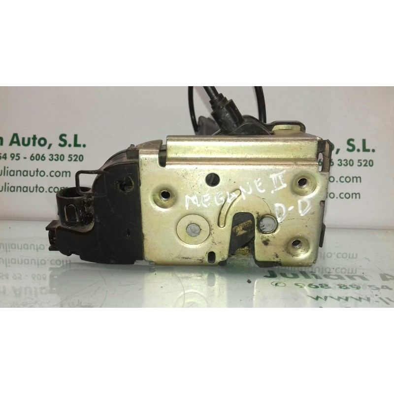 Recambio de cerradura puerta delantera derecha para renault megane ii berlina 5p confort authentique referencia OEM IAM   4 PINE