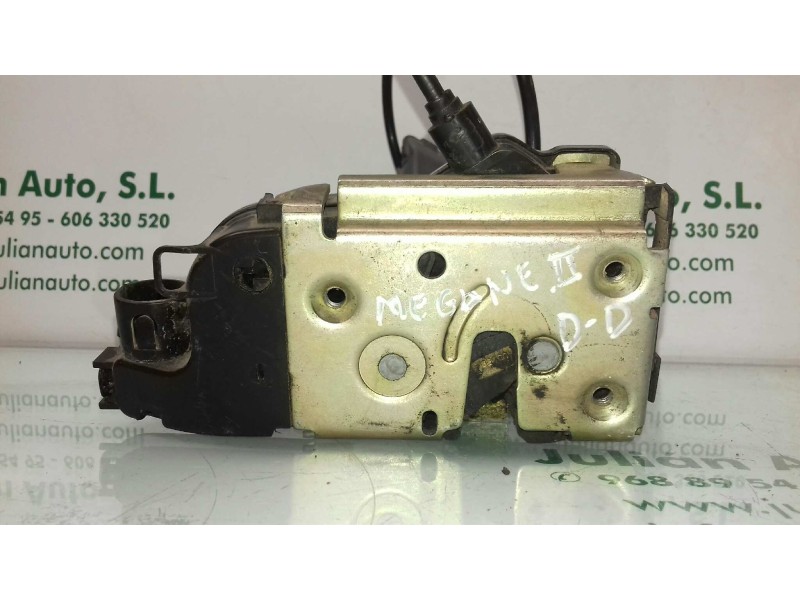 Recambio de cerradura puerta delantera derecha para renault megane ii berlina 5p confort authentique referencia OEM IAM   4 PINE