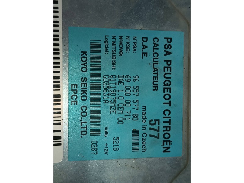 Recambio de modulo electronico para citroen c3 hdi 70 furio referencia OEM IAM 9655757780 6900000711 