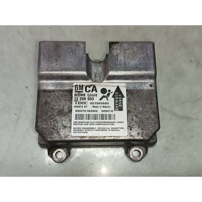 Recambio de centralita airbag para opel corsa d catch me referencia OEM IAM 13256903 327963935 TEMIC