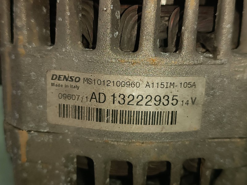 Recambio de alternador para opel corsa d catch me referencia OEM IAM 13222935 DENSO 105A