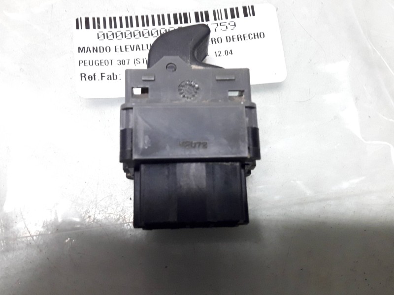 Recambio de mando elevalunas delantero derecho para peugeot 307 (s1) xr referencia OEM IAM M2072  CONECTOR 7 PINES