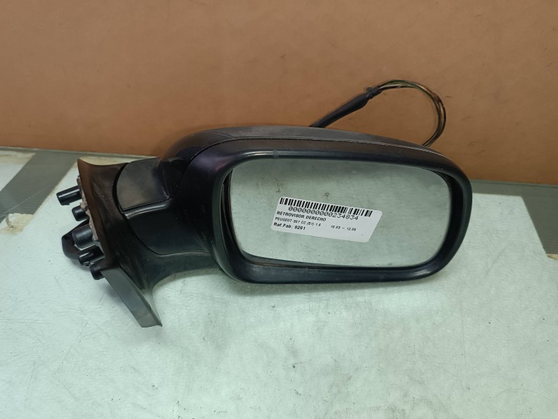 Recambio de retrovisor derecho para peugeot 307 cc (s1) 1.6 referencia OEM IAM 96577209 9291 ELECTRICO