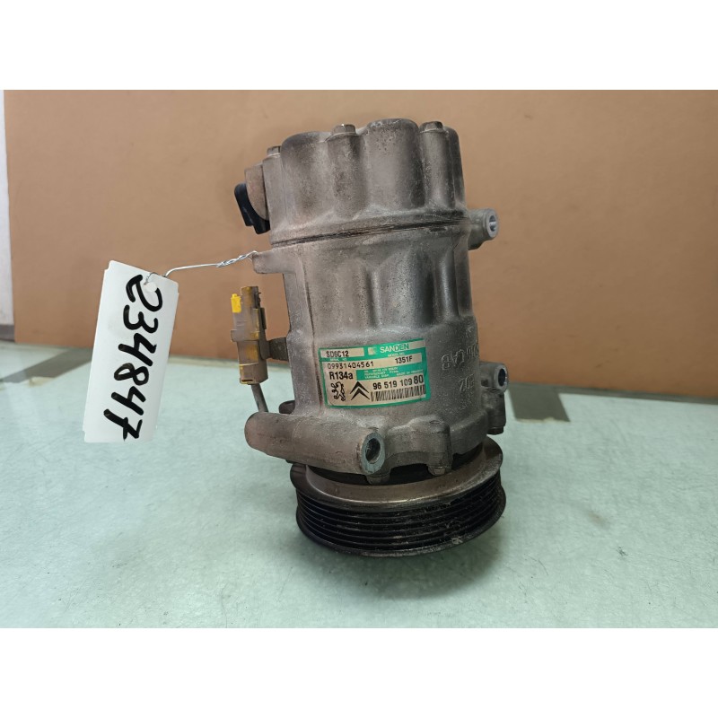 Recambio de compresor aire acondicionado para peugeot 307 cc (s1) 1.6 referencia OEM IAM 9651910980 SD6C12 SANDEN
