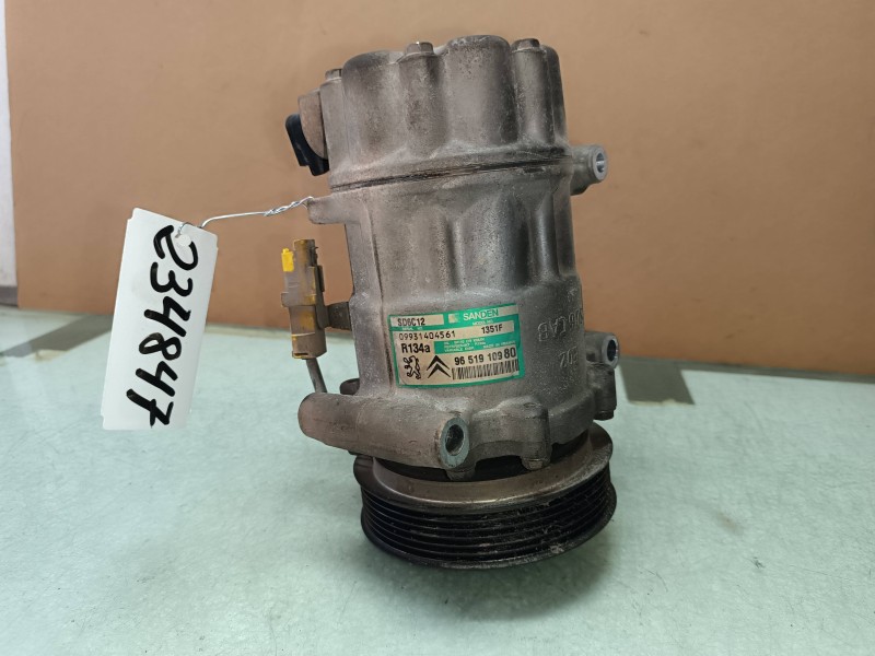Recambio de compresor aire acondicionado para peugeot 307 cc (s1) 1.6 referencia OEM IAM 9651910980 SD6C12 SANDEN