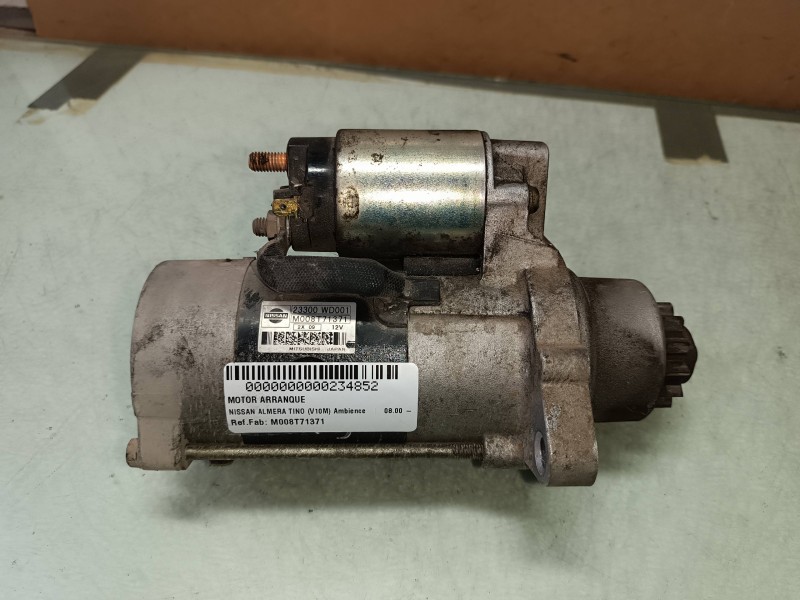 Recambio de motor arranque para nissan almera tino (v10m) ambience referencia OEM IAM M008T71371 23300WD001 MITSUBISHI