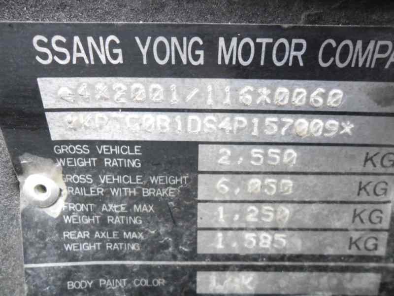 ssangyong rexton del año 2005