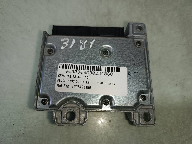 Recambio de centralita airbag para peugeot 307 cc (s1) 1.6 referencia OEM IAM 9653493180 603725100 AUTOLIV