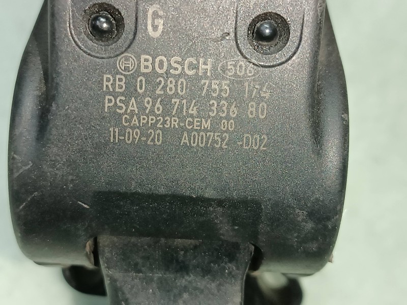 Recambio de pedal acelerador para peugeot 207 1.4 hdi fap referencia OEM IAM 9671433680 0280755174 BOSCH