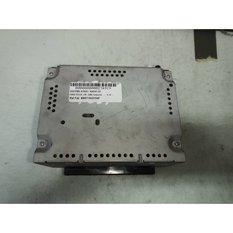 Recambio de sistema audio / radio cd para ford focus lim. (cb8) ambiente referencia OEM IAM BM5T18C815GF RADIO AHU 