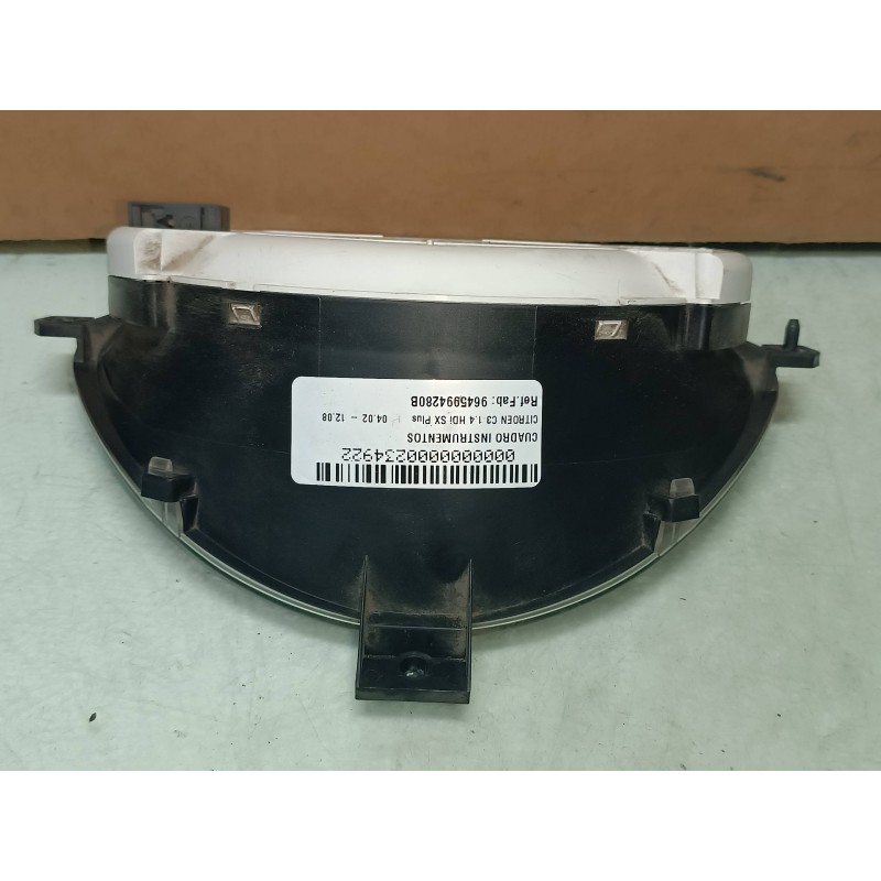 Recambio de cuadro instrumentos para citroen c3 1.4 hdi sx plus referencia OEM IAM 9645994280B 216672523 SAGEM