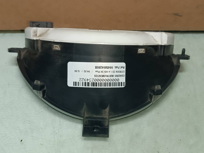Recambio de cuadro instrumentos para citroen c3 1.4 hdi sx plus referencia OEM IAM 9645994280B 216672523 SAGEM
