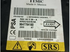 Recambio de centralita airbag para citroen c3 1.4 hdi sx plus referencia OEM IAM 9647794180  TEMIC 2