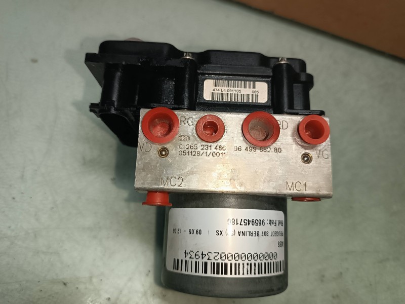 Recambio de abs para peugeot 307 berlina (s2) xs referencia OEM IAM 9659457180 0265800395 9649988280