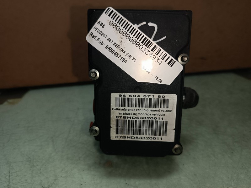 Recambio de abs para peugeot 307 berlina (s2) xs referencia OEM IAM 9659457180 0265800395 9649988280
