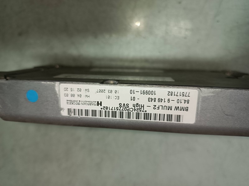 Recambio de modulo electronico para bmw serie 1 berlina (e81/e87) 120d referencia OEM IAM 84109149843 77517182 10099110