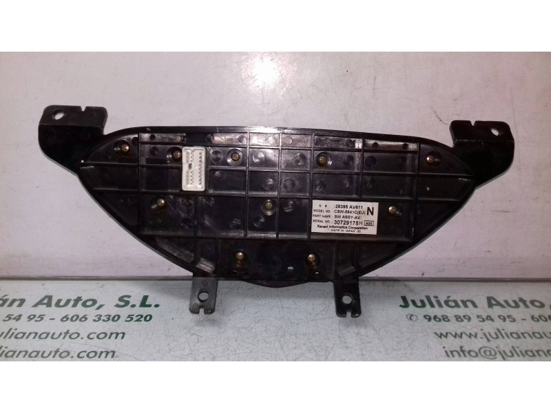 Recambio de mando climatizador para nissan primera berlina (p12) acenta referencia OEM IAM 28395AV611 30729175H 