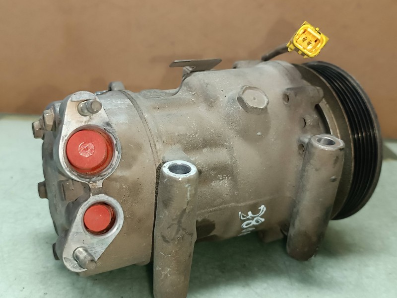 Recambio de compresor aire acondicionado para peugeot 206 berlina xt referencia OEM IAM 9655191580 SD6V12 SANDEN