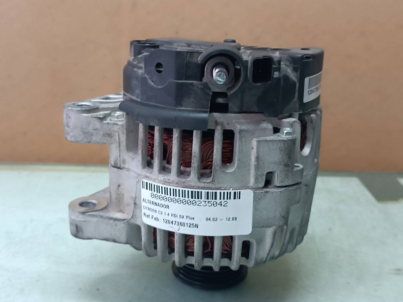 Recambio de alternador para citroen c3 1.4 hdi sx plus referencia OEM IAM 12047360125N  
