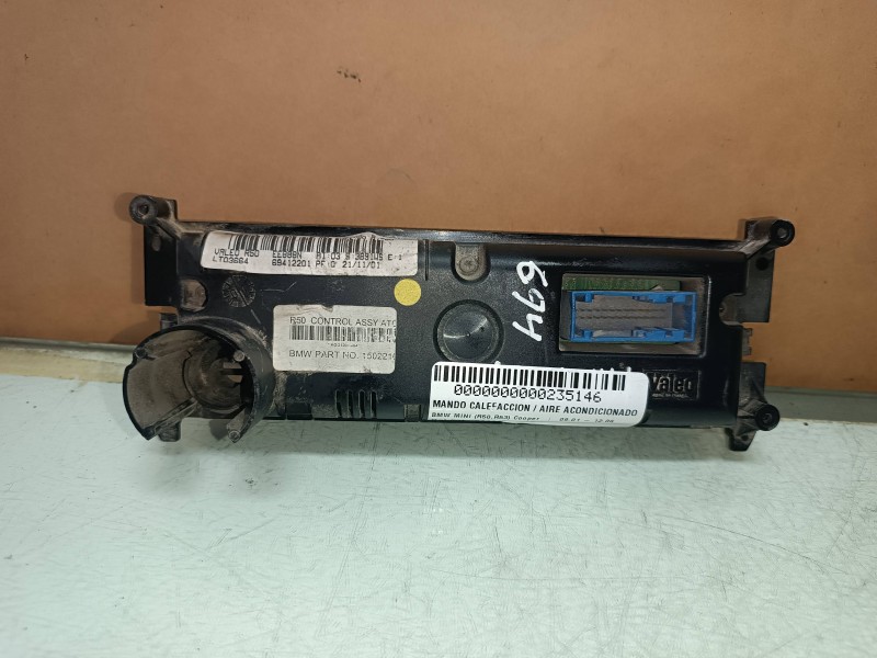 Recambio de mando calefaccion / aire acondicionado para bmw mini (r50,r53) cooper referencia OEM IAM 64111502216 1502216 VALEO
