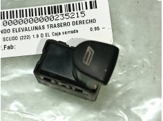 Recambio de mando elevalunas trasero derecho para fiat scudo (222) 1.9 d el caja cerrada referencia OEM IAM   CONECTOR 5 PINES