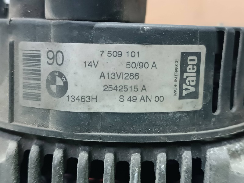 Recambio de alternador para bmw serie 3 berlina (e46) 318i referencia OEM IAM 7509101  90A