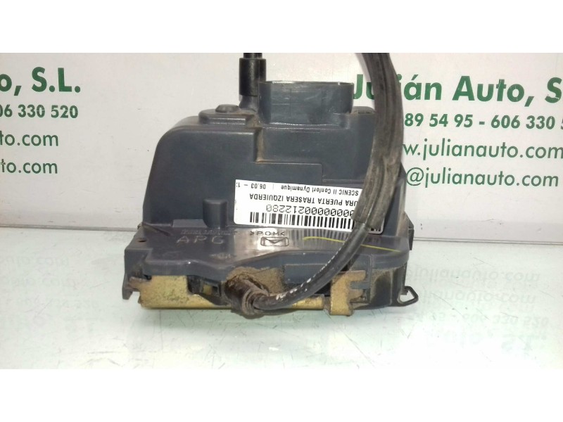 Recambio de cerradura puerta trasera izquierda para renault scenic ii confort dynamique referencia OEM IAM   6 PINES