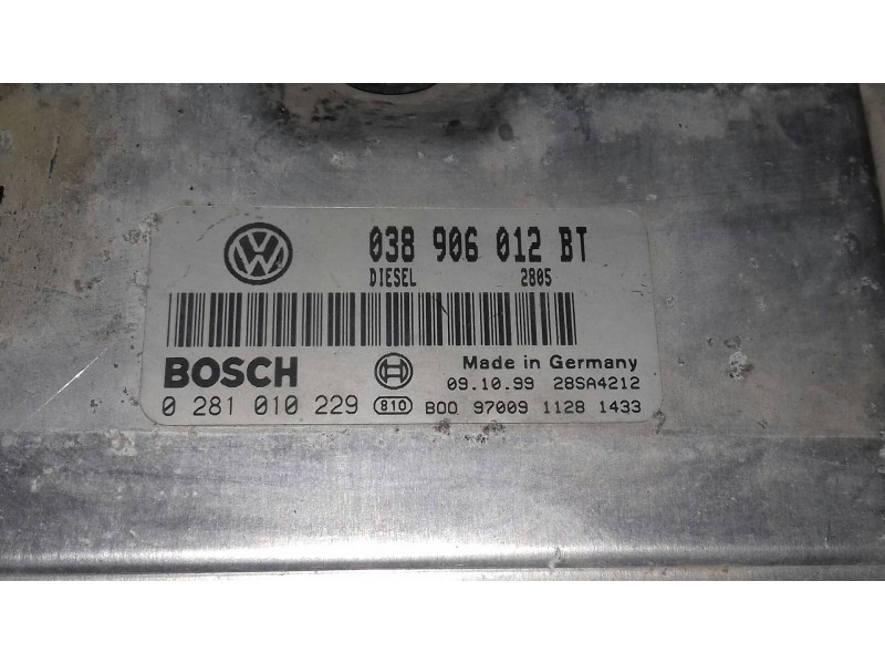 Recambio de centralita motor uce para volkswagen golf iv berlina (1j1) highline referencia OEM IAM 038906012BT 0281010229 BOSCH