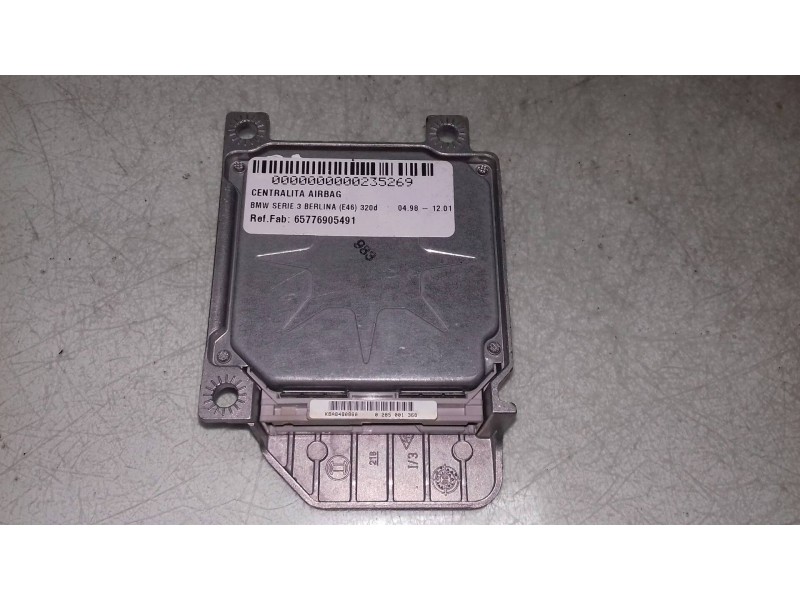 Recambio de centralita airbag para bmw serie 3 berlina (e46) 320d referencia OEM IAM 65776905491 0285001368 BOSCH
