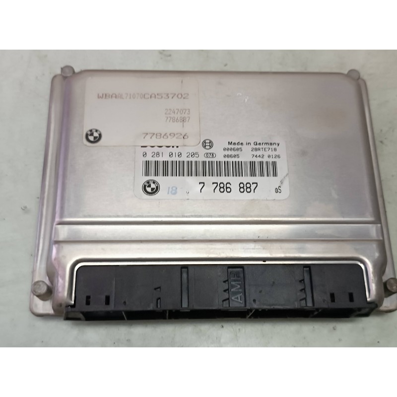 Recambio de centralita motor uce para bmw serie 3 berlina (e46) 320d referencia OEM IAM 7786887 0281010205 7786926