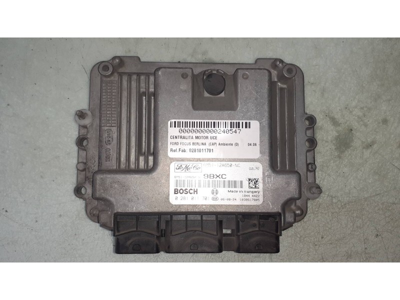 Recambio de centralita motor uce para ford focus berlina (cap) ambiente (d) referencia OEM IAM 0281011701 6M5112A650NC 